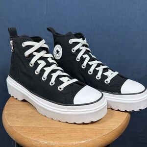 White Converse Chuck Taylor All Star Lugged Lift Platform High Top Women's 7